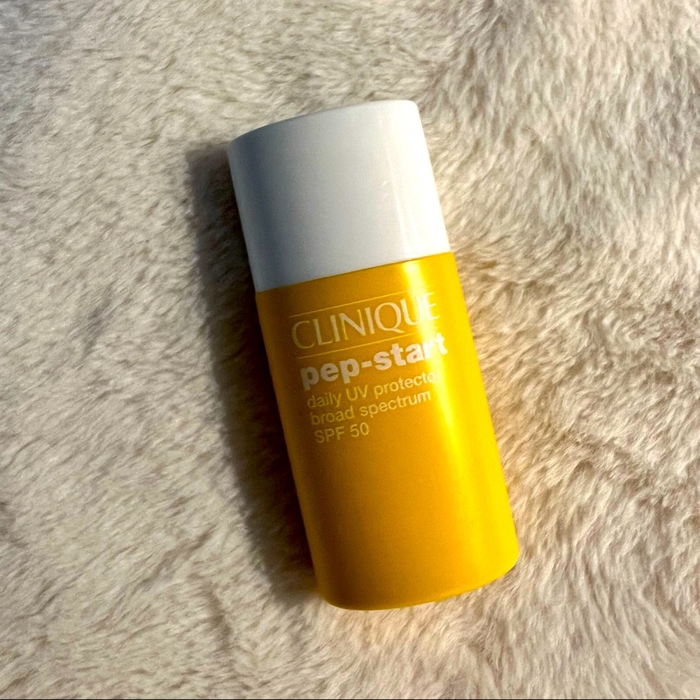 NEW Clinique Pep Start sunscreen spf 50